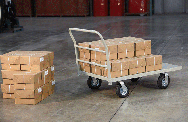 The Works® Platform Dolly Cart, Heavy Duty, 660 Pound Capacity