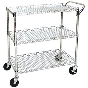 Hand Trucks R Us - Heavy Duty 3 Shelf Wire Service Cart - Item: HTRUS_wire