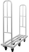 Wesco® Aluminum Narrow Aisle Platform Truck 270339 1322 Lb. Capacity