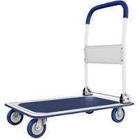 Big Blue Folding Handle Platform Cart